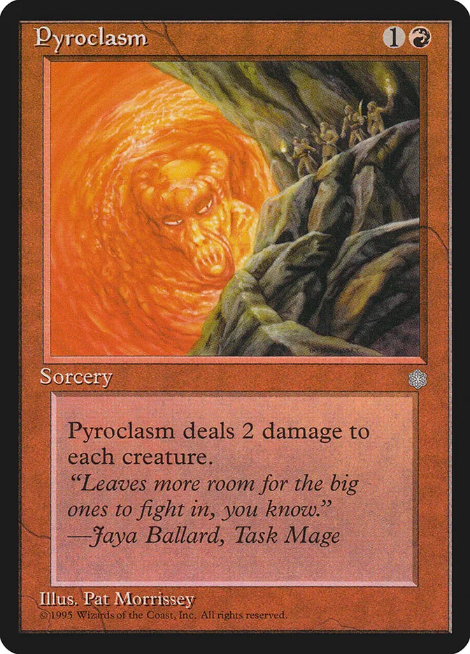 1995 Ice Age Pyroclasm uncommon #214 uncommon card image