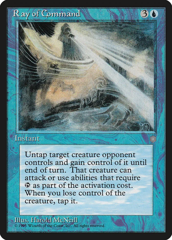 1995 Ice Age Ray of Command common #92 common card image