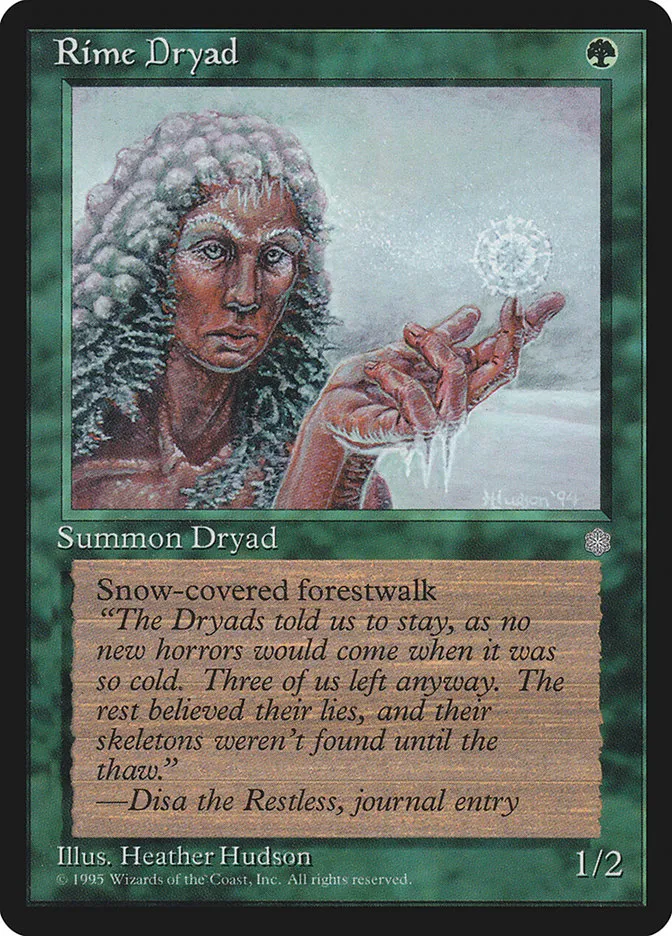 1995 Ice Age Rime Dryad common #260 common card image