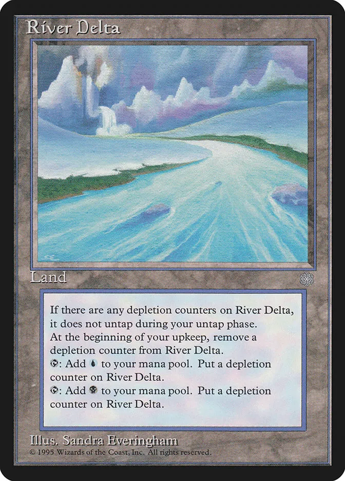 1995 Ice Age River Delta rare #359 rare card image
