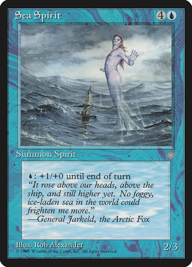 1995 Ice Age Sea Spirit uncommon #95 uncommon card image