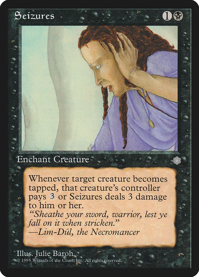1995 Ice Age Seizures common #159 common card image
