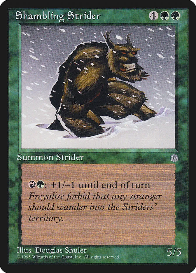 1995 Ice Age Shambling Strider common #263 common card image
