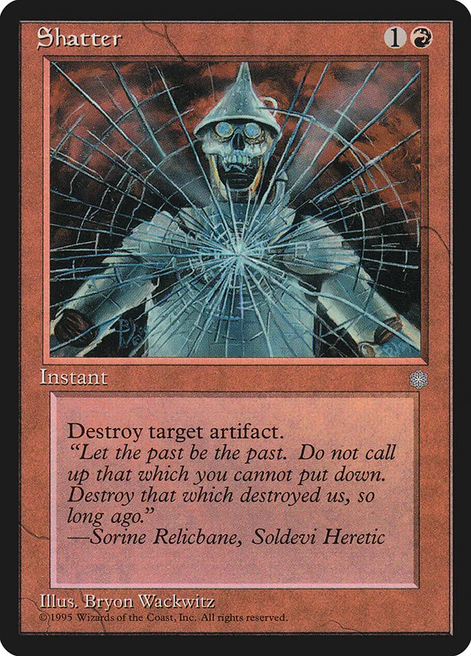 1995 Ice Age Shatter common #216 common card image