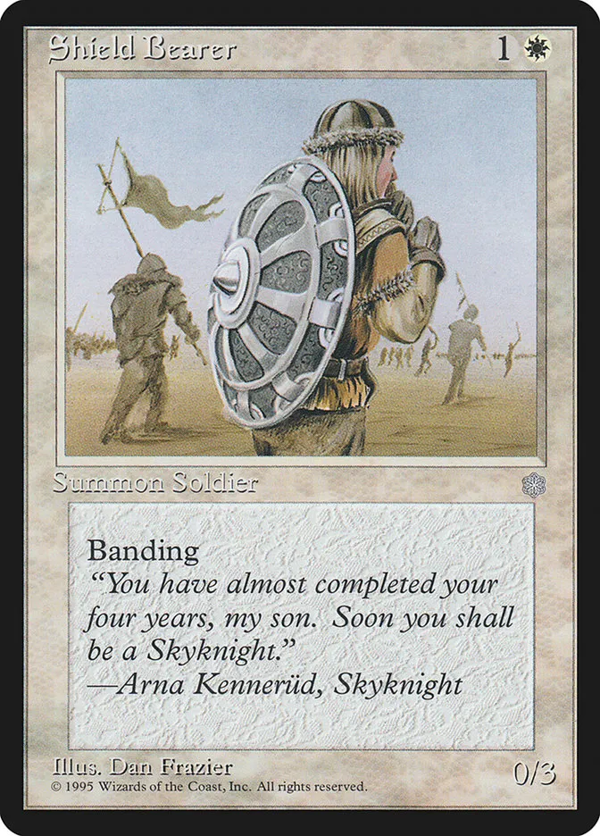 1995 Ice Age Shield Bearer common #52 common card image