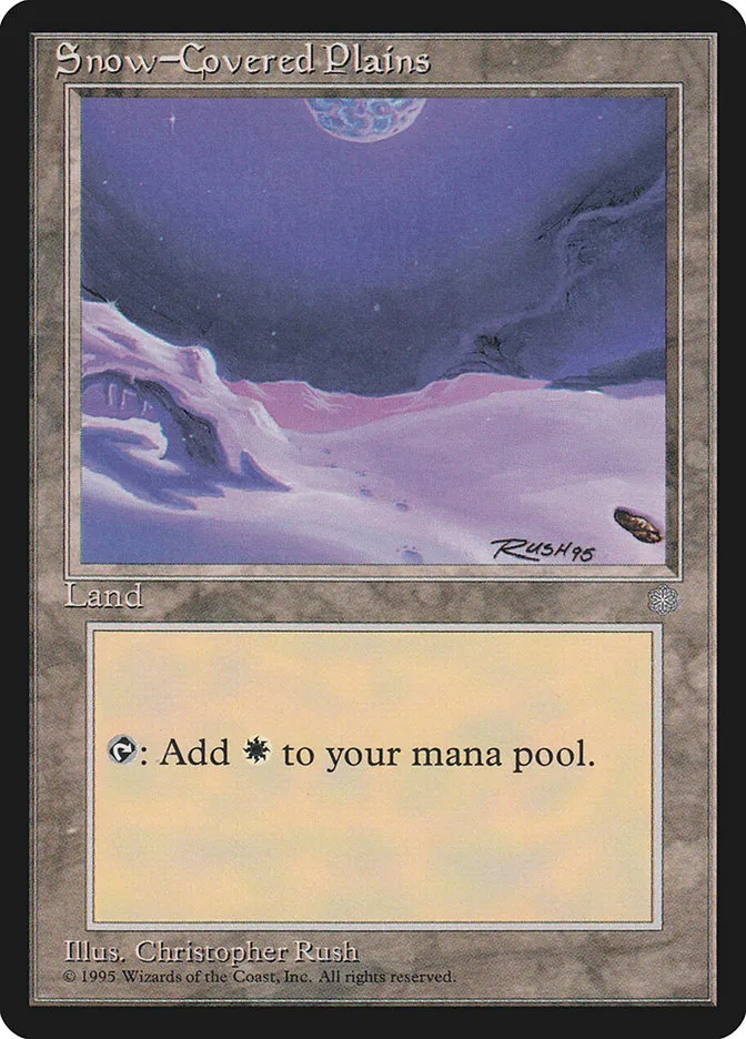1995 Ice Age Snow-Covered Plains common #367 common card image