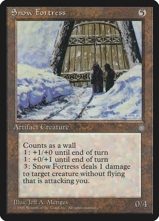 1995 Ice Age Snow Fortress rare #337 rare card image
