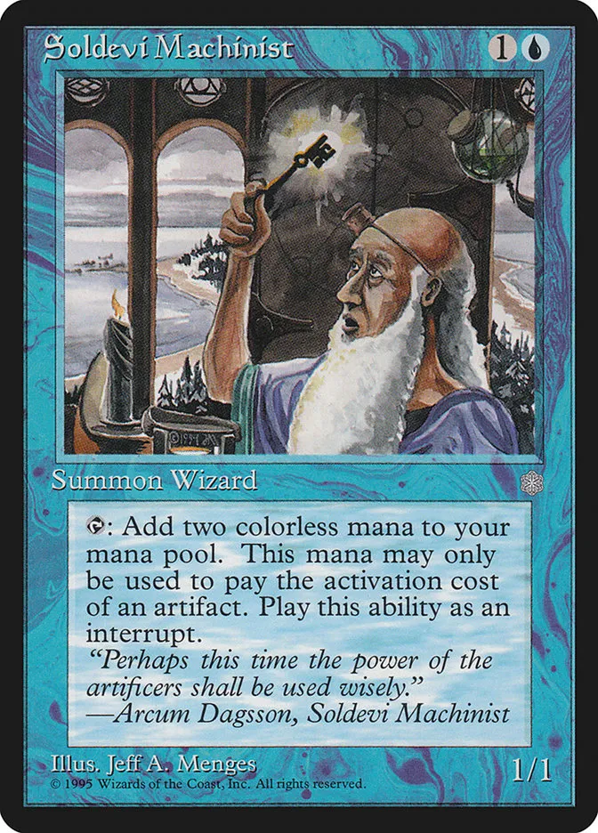1995 Ice Age Soldevi Machinist uncommon #102 uncommon card image
