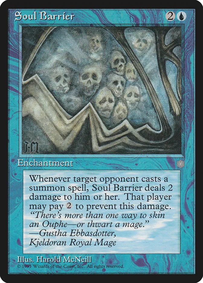 1995 Ice Age Soul Barrier uncommon #103 uncommon card image