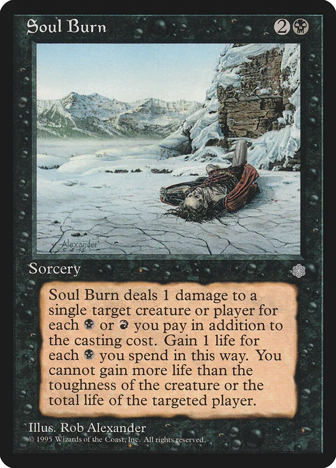 1995 Ice Age Soul Burn #161 common card image