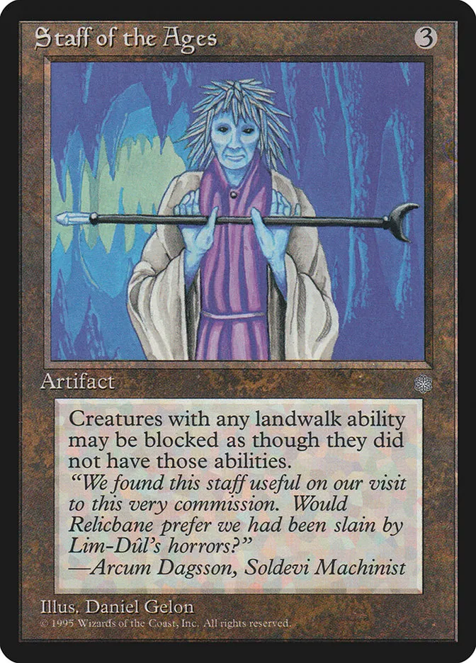 1995 Ice Age Staff of the Ages #340 rare card image