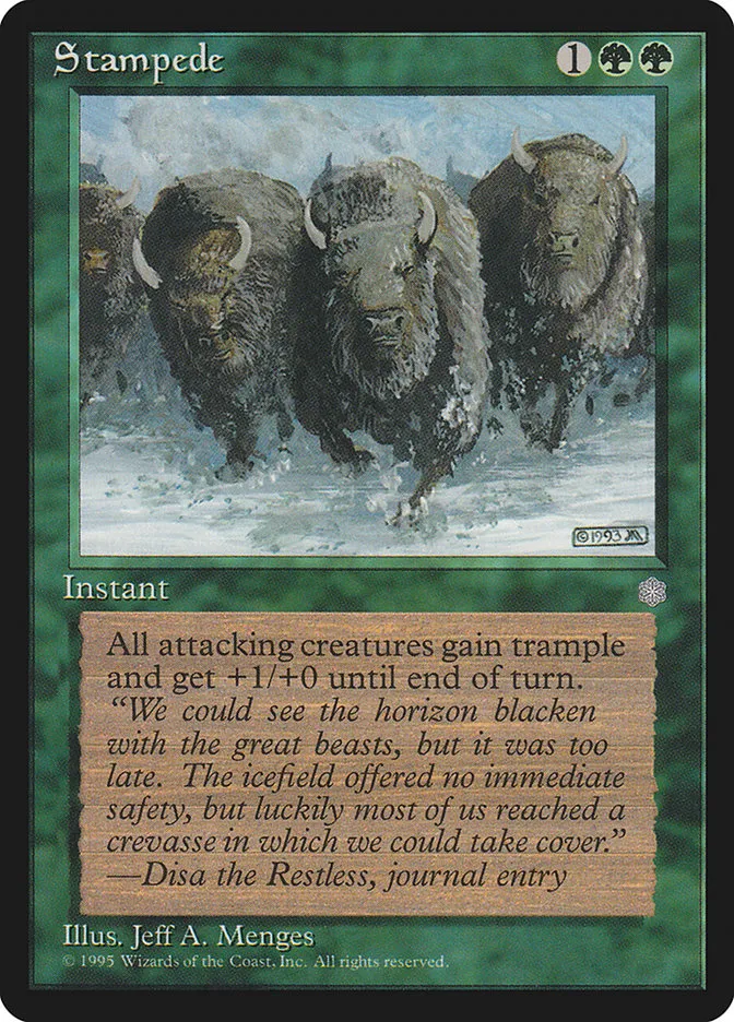 1995 Ice Age Stampede rare #265 rare card image