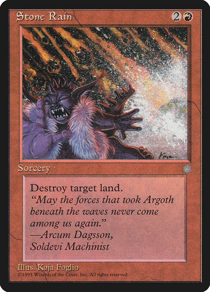 1995 Ice Age Stone Rain common #217 common card image