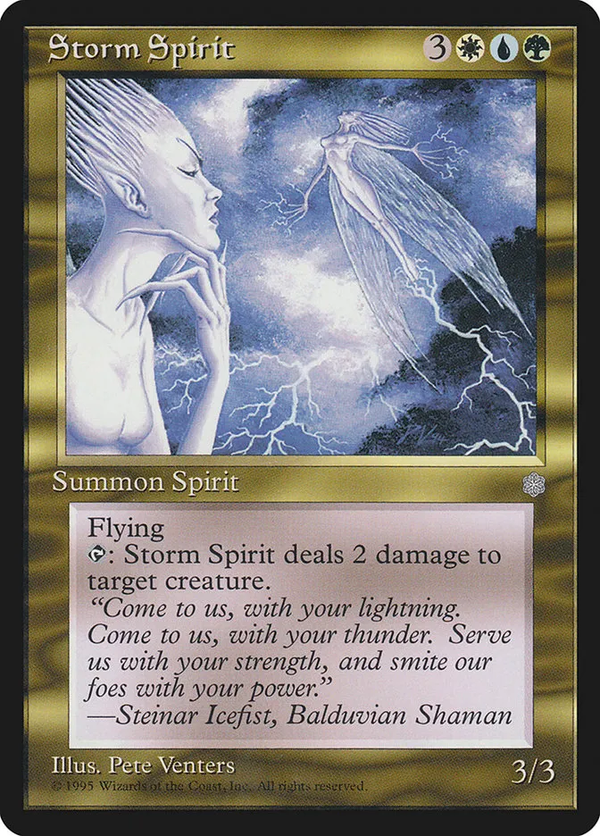 1995 Ice Age Storm Spirit rare #303 rare card image