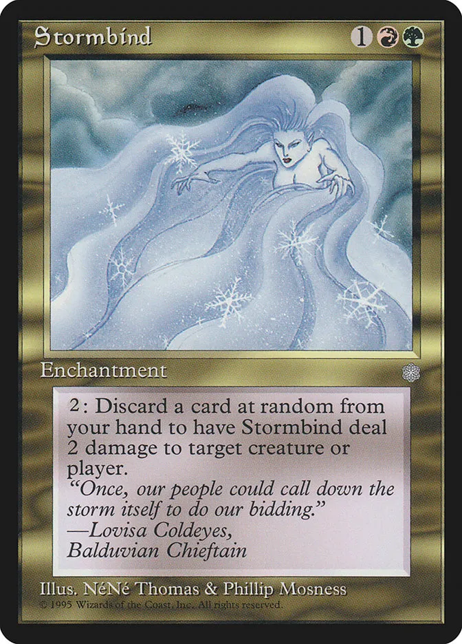 1995 Ice Age Stormbind rare #304 rare card image