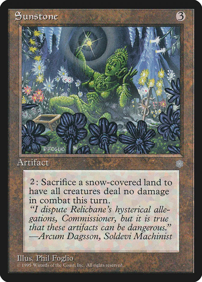 1995 Ice Age Sunstone uncommon #341 uncommon card image