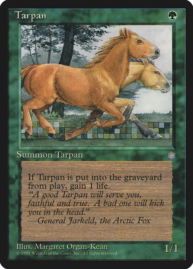 1995 Ice Age Tarpan common #267 common card image