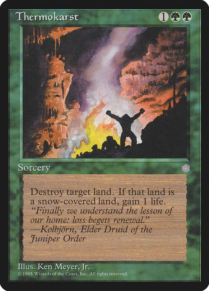 1995 Ice Age Thermokarst #268 uncommon card image