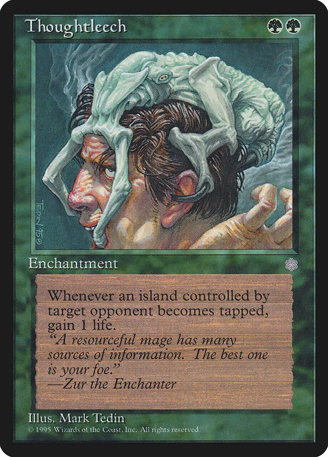 1995 Ice Age Thoughtleech uncommon #269 uncommon card image