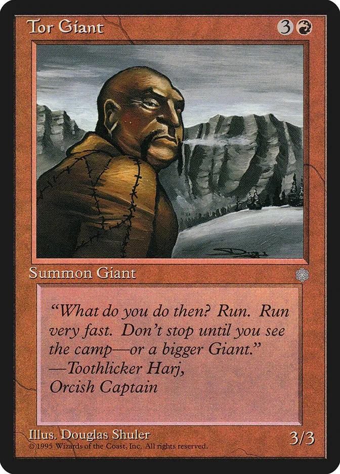 1995 Ice Age Tor Giant common #220 common card image