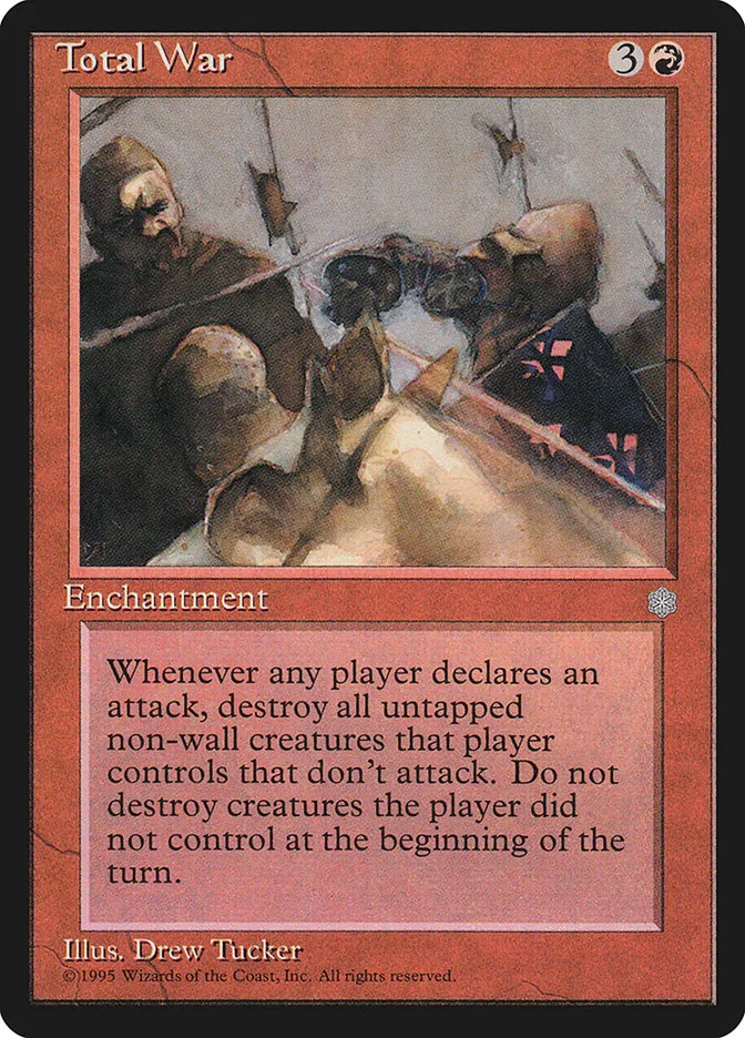 1995 Ice Age Total War rare #221 rare card image
