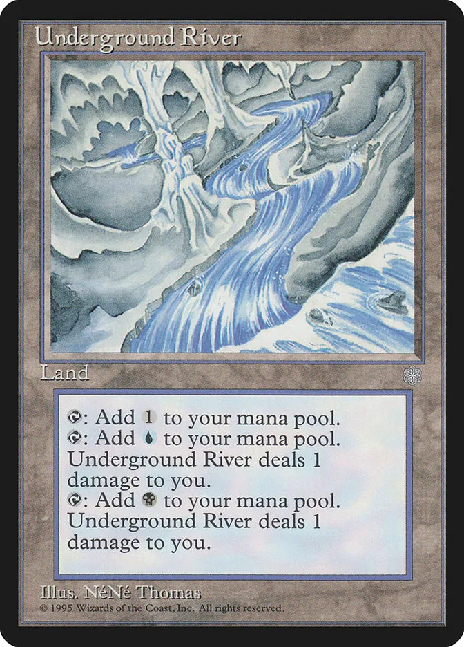 1995 Ice Age Underground River rare #362 rare card image