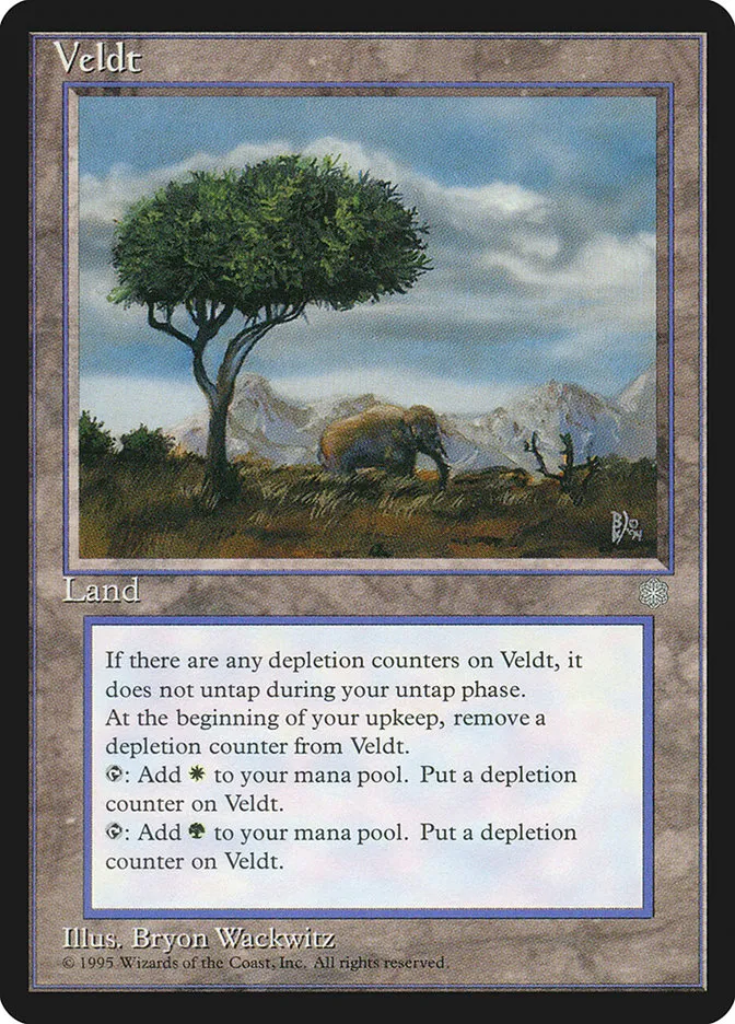 1995 Ice Age Veldt rare #363 rare card image