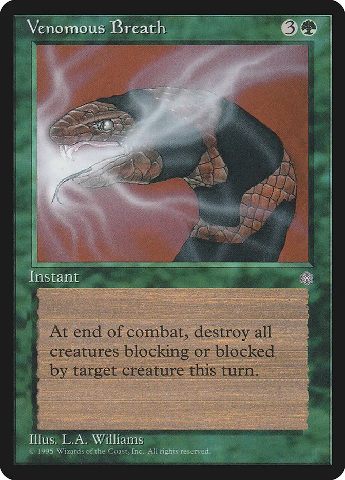 1995 Ice Age Venomous Breath #273 uncommon card image