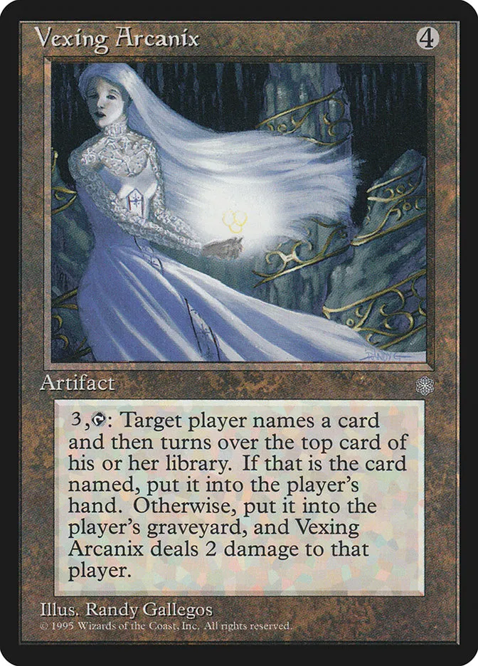 1995 Ice Age Vexing Arcanix rare #344 rare card image