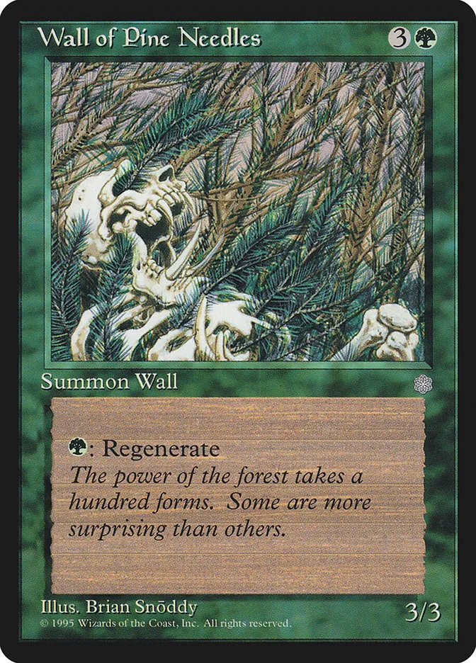 1995 Ice Age Wall of Pine Needles uncommon #274 uncommon card image