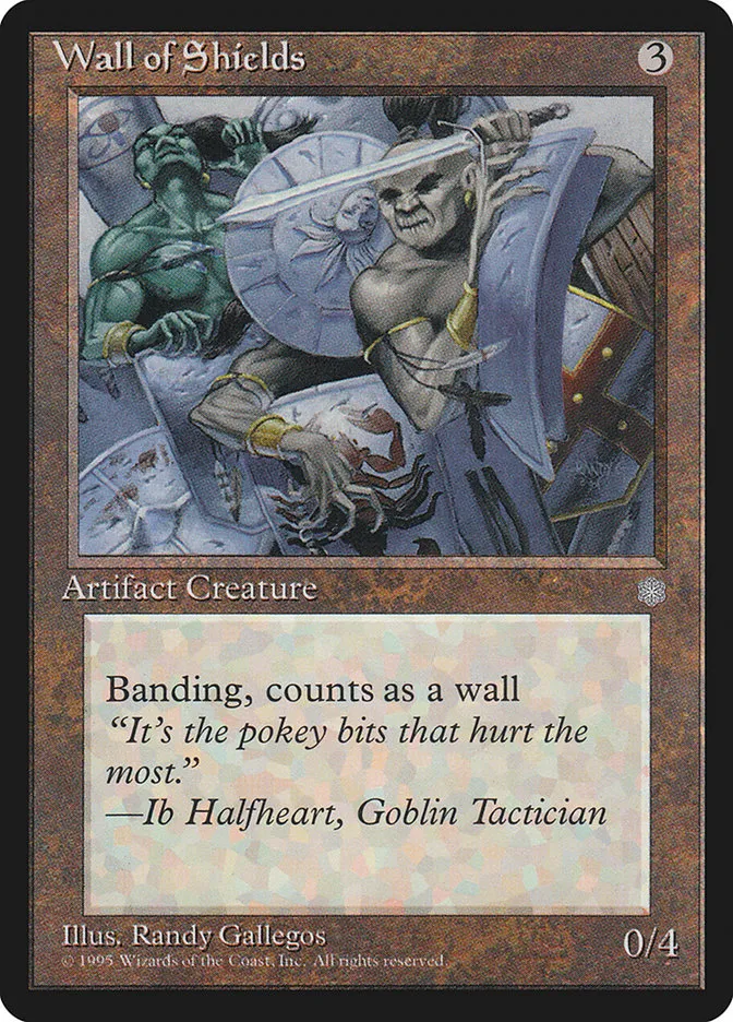 1995 Ice Age Wall of Shields uncommon #347 uncommon card image