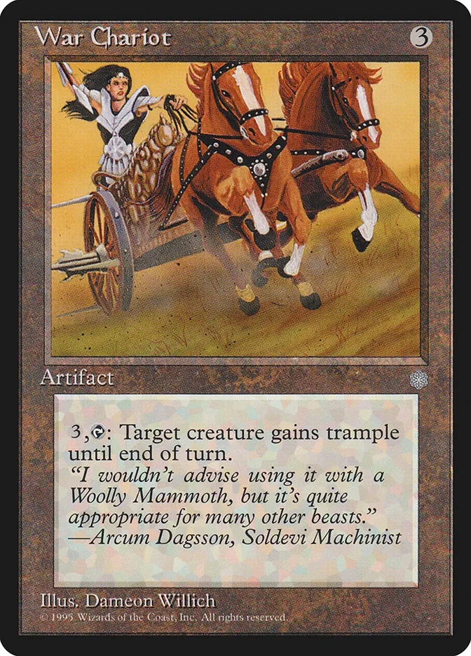 1995 Ice Age War Chariot uncommon #348 uncommon card image
