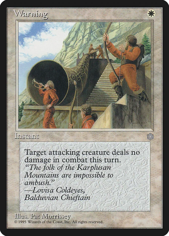 1995 Ice Age Warning common #55 common card image
