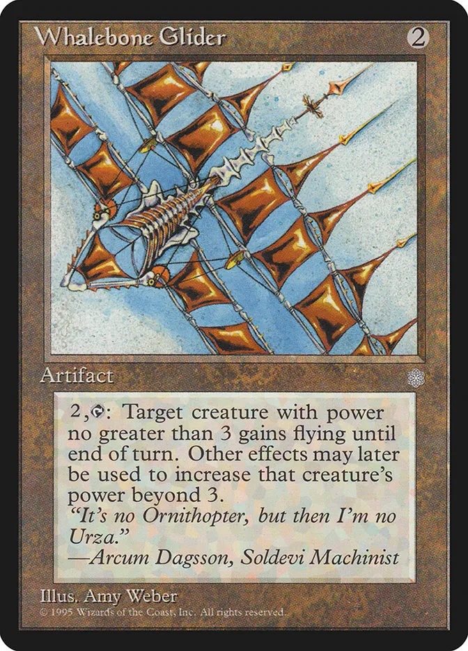 1995 Ice Age Whalebone Glider uncommon #349 uncommon card image