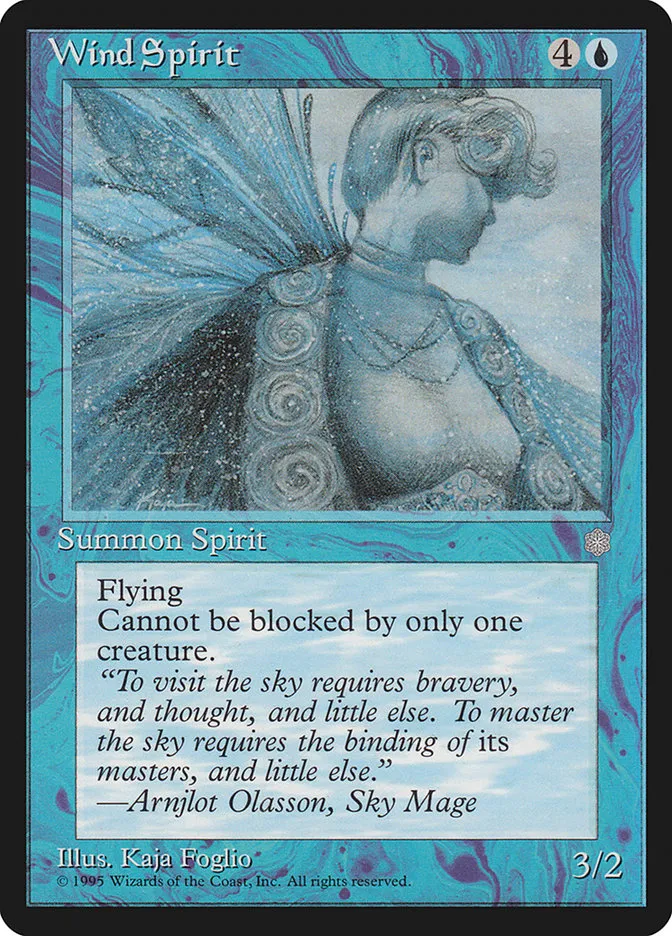 1995 Ice Age Wind Spirit uncommon #106 uncommon card image