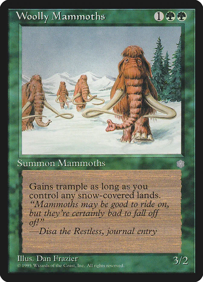 1995 Ice Age Woolly Mammoths #278 common card image