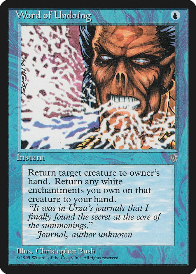 1995 Ice Age Word of Undoing common #108 common card image