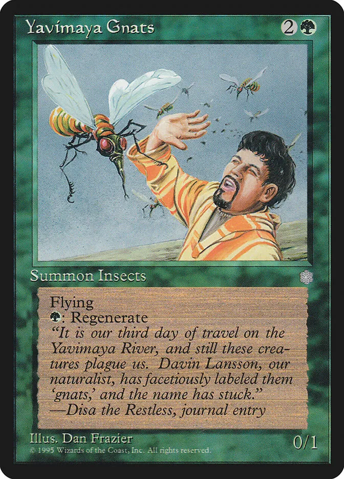 1995 Ice Age Yavimaya Gnats #280 uncommon card image
