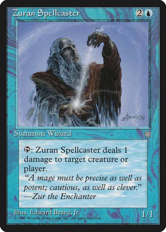 1995 Ice Age Zuran Spellcaster common #112 common card image