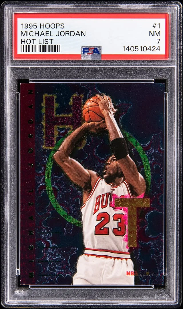 1995 Panini Hoops Michael Jordan Hot List #1 card image