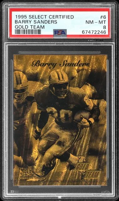 1995 Pinnacle Barry Sanders Select Certified Gold Team #6 card image