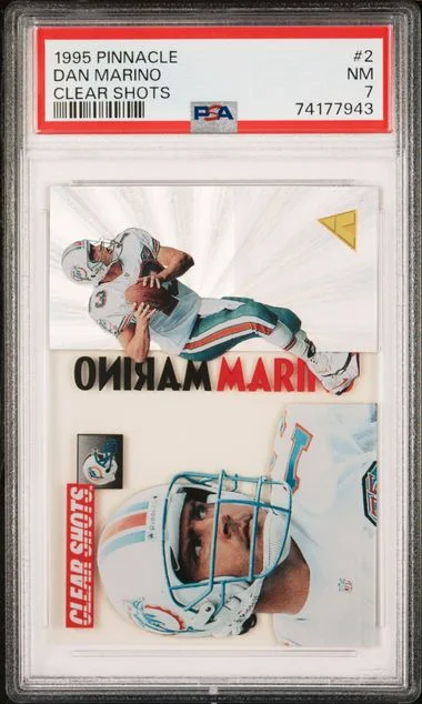 1995 Pinnacle Dan Marino Clear Shots #2 card image
