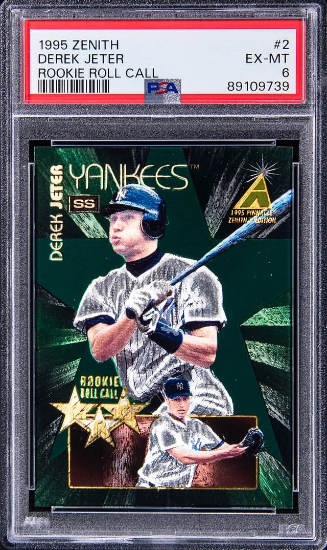 1995 Pinnacle Derek Jeter Zenith Roll Call #2 card image