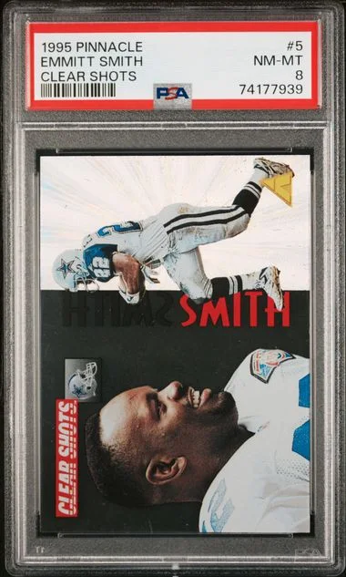 1995 Pinnacle Emmitt Smith Clear Shots #5 card image