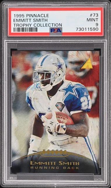 1995 Pinnacle Emmitt Smith Trophy Collection #73 card image
