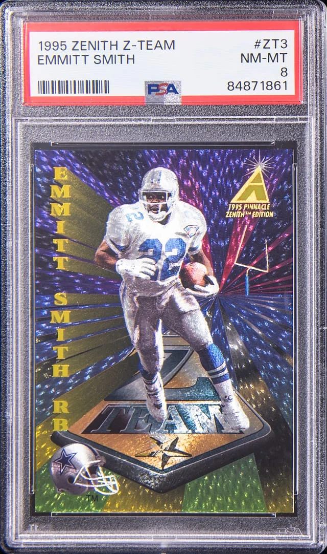 1995 Pinnacle Emmitt Smith Zenith Z-Team #ZT3 card image