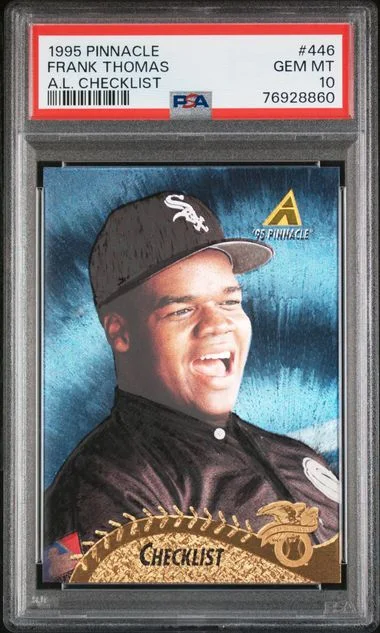 1995 Pinnacle Frank Thomas #446 card image
