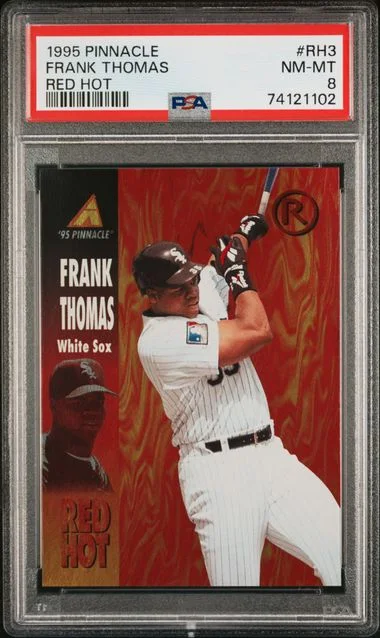 1995 Pinnacle Frank Thomas Red Hot #RH3 card image