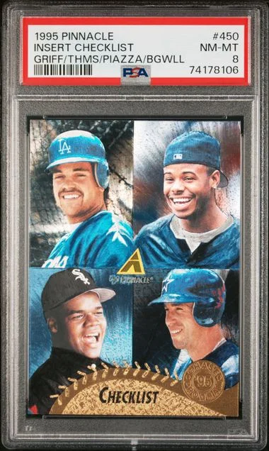 1995 Pinnacle Insert Checklist #450 card image