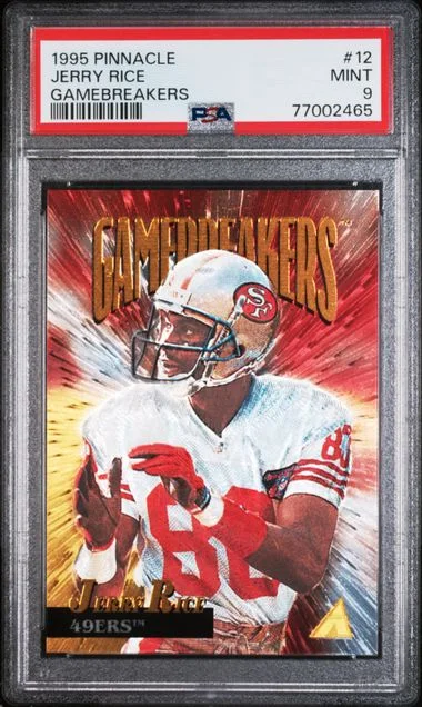 1995 Pinnacle Jerry Rice Gamebreakers #12 card image